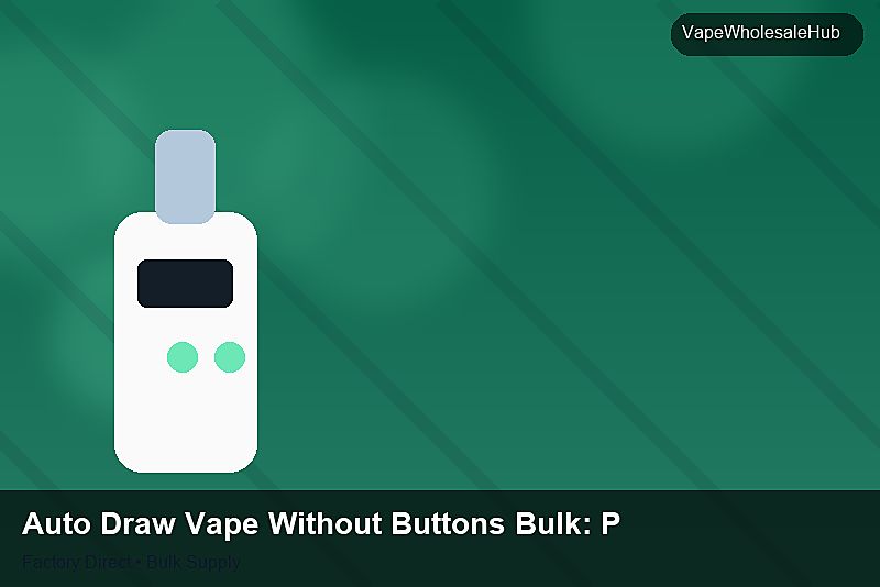 Auto Draw Vape Without Buttons Bulk — Auto Draw Vape Without Buttons Bulk: Production Capacity | 2026 Edition photo 1